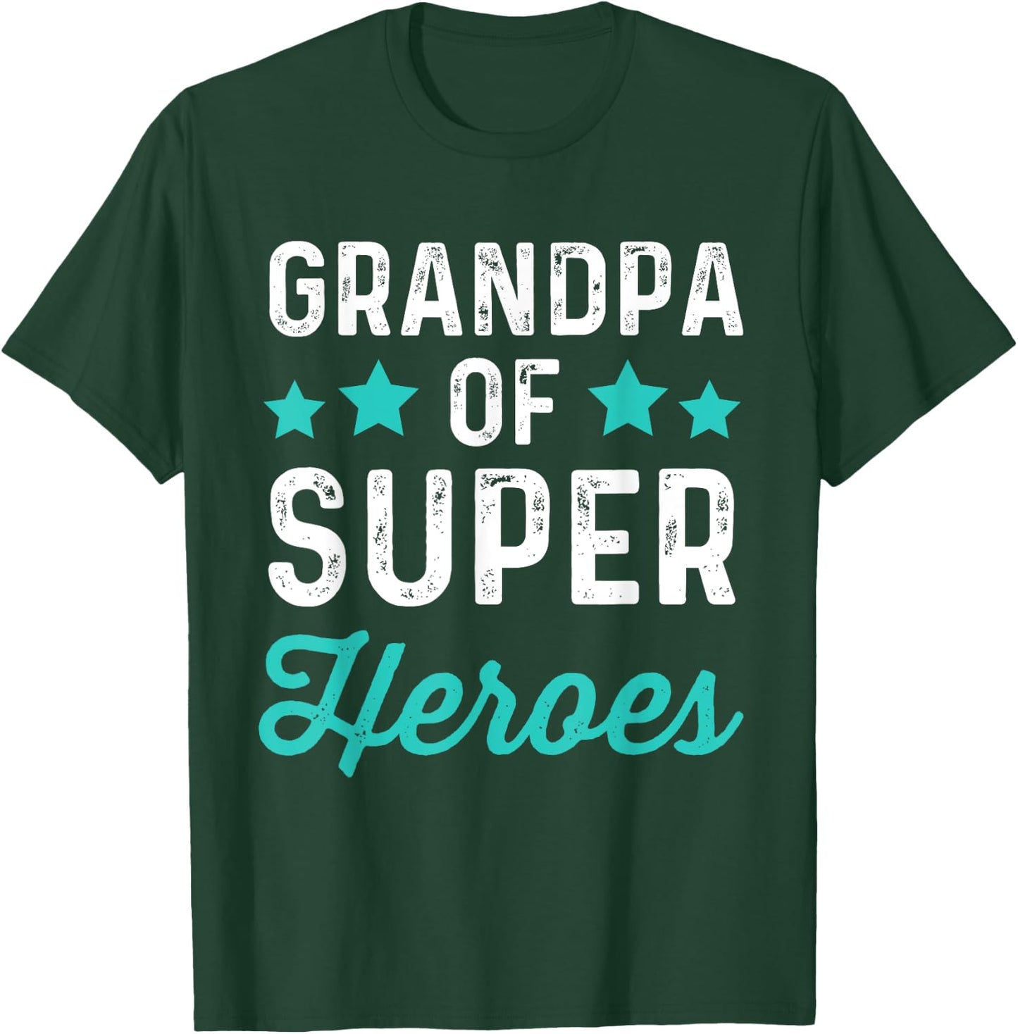 Grandpa Super Heroes | Funny Superhero Grampa Shirt T-Shirt - T-Shirt | Forest