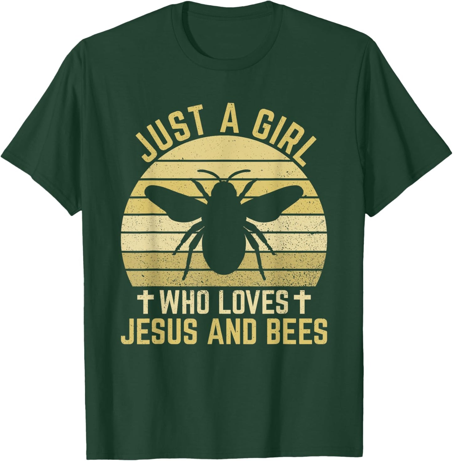 Jesus And Bees - Christian Girl And Women T-Shirt - T-Shirt | Forest