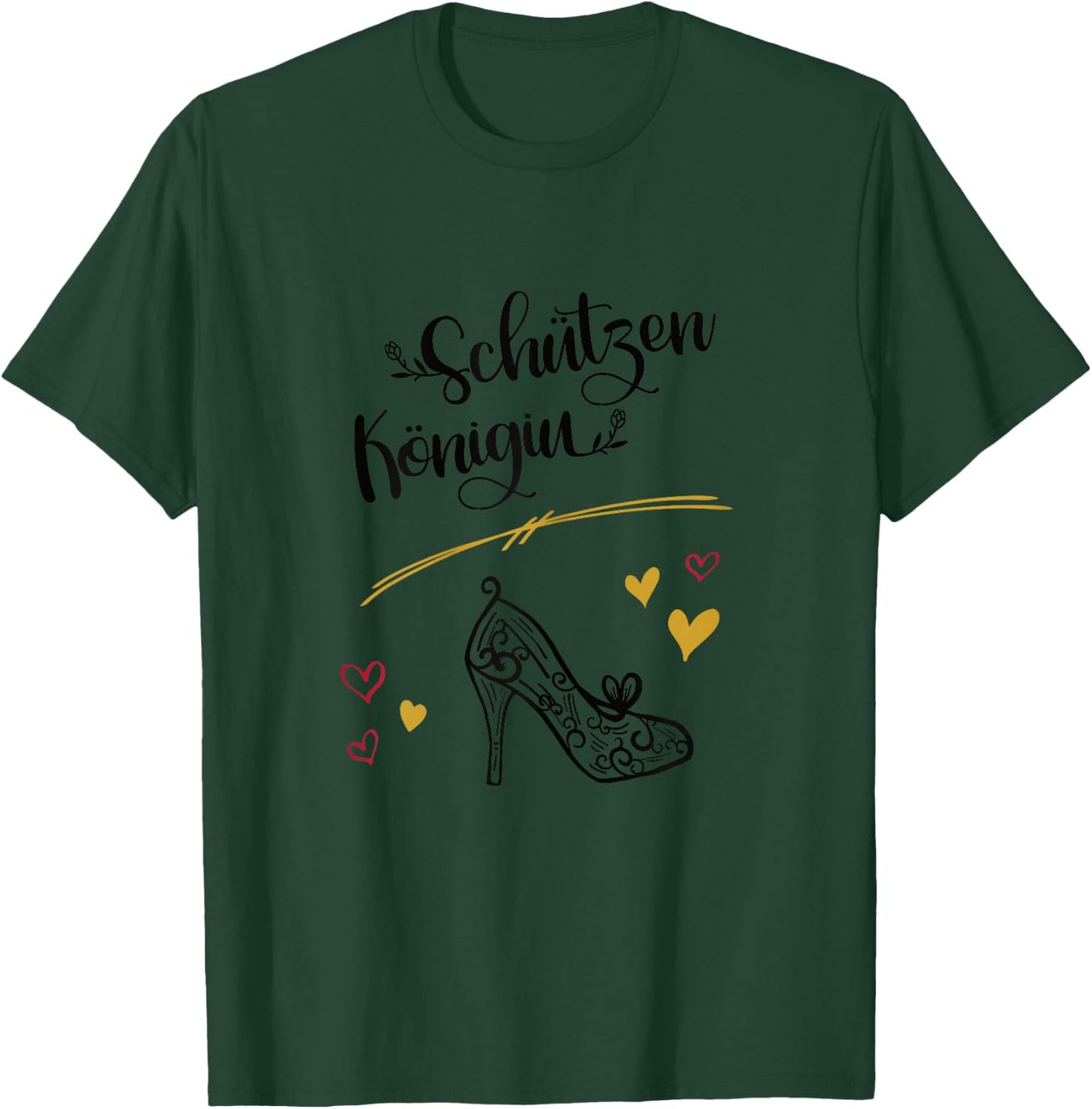 Königin Schützenfest Schützenkönigin Verein Schützenkönig T-Shirt - T-Shirt | Forest