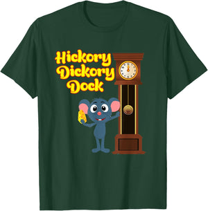 Hickory Dickory Dock Nursery Rhyme Adults and Kids T-Shirt - T-Shirt | Forest