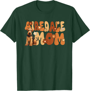 Airedale Terrier Groovy World's Best Airedale Mom T-Shirt - T-Shirt | Forest