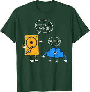 Cloud vs. Classic Storage Computer Engineering Tech T-Shirt - T-Shirt | Forest