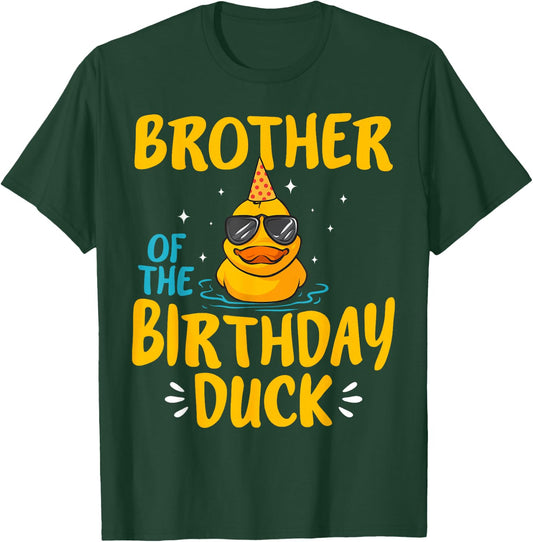 Rubber Duckies Brother Of The Birthday Duck Rubber Duck T-Shirt - T-Shirt | Forest