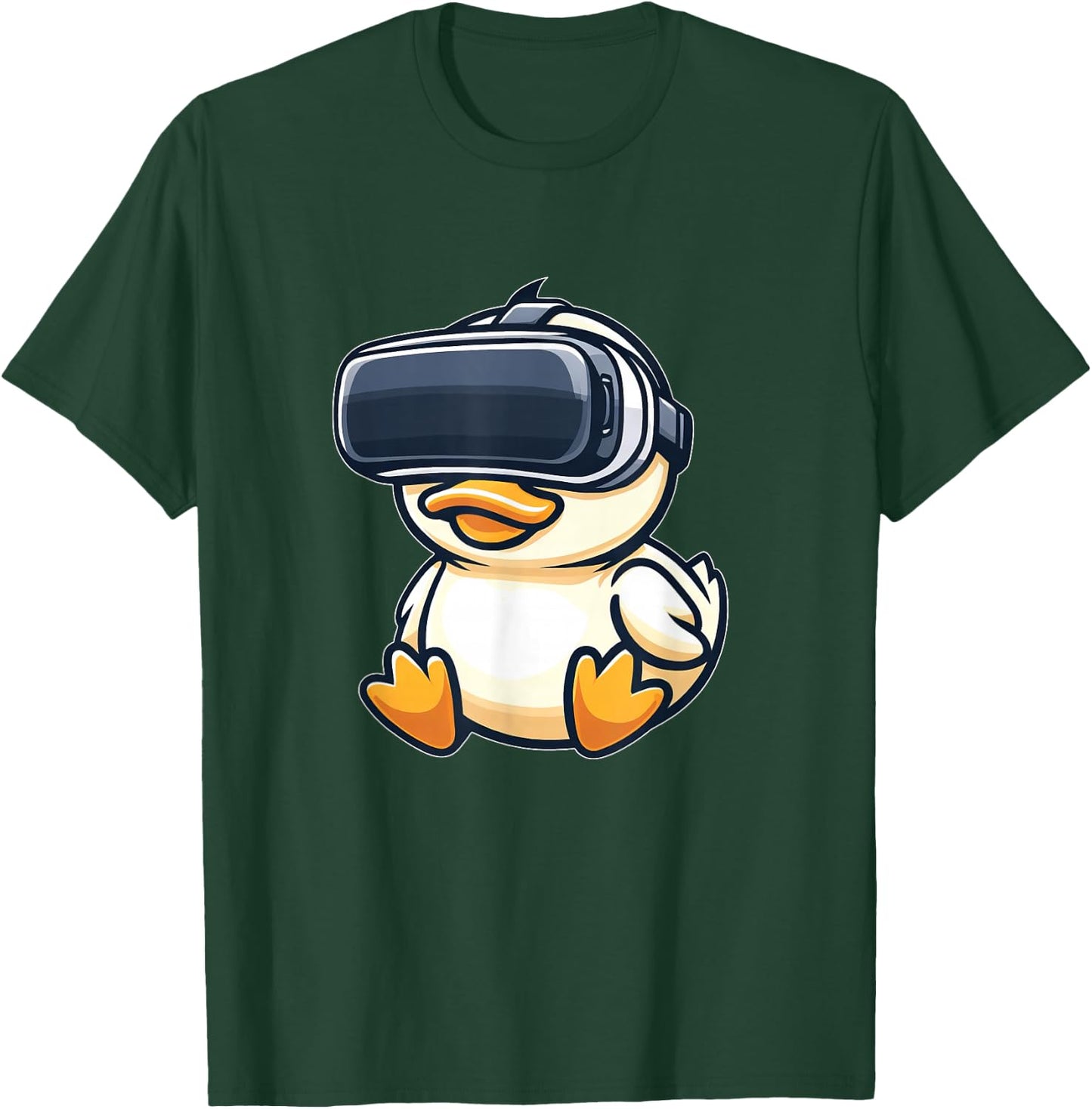 Cute Duck VR Virtual Reality Gamer T-Shirt - T-Shirt | Forest