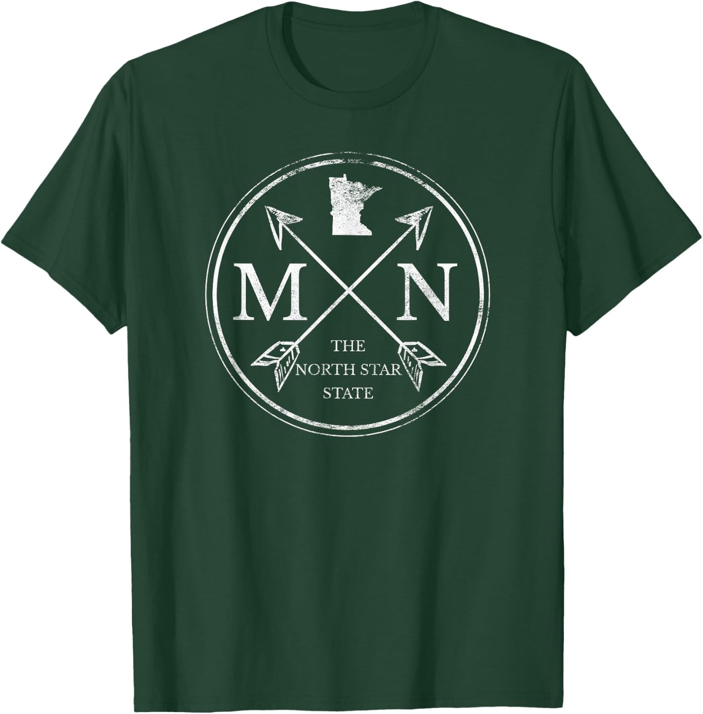 Cute Minnesota MN The North Star State T-Shirt - T-Shirt | Forest