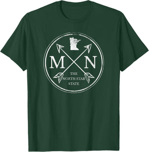 Cute Minnesota MN The North Star State T-Shirt - T-Shirt | Forest