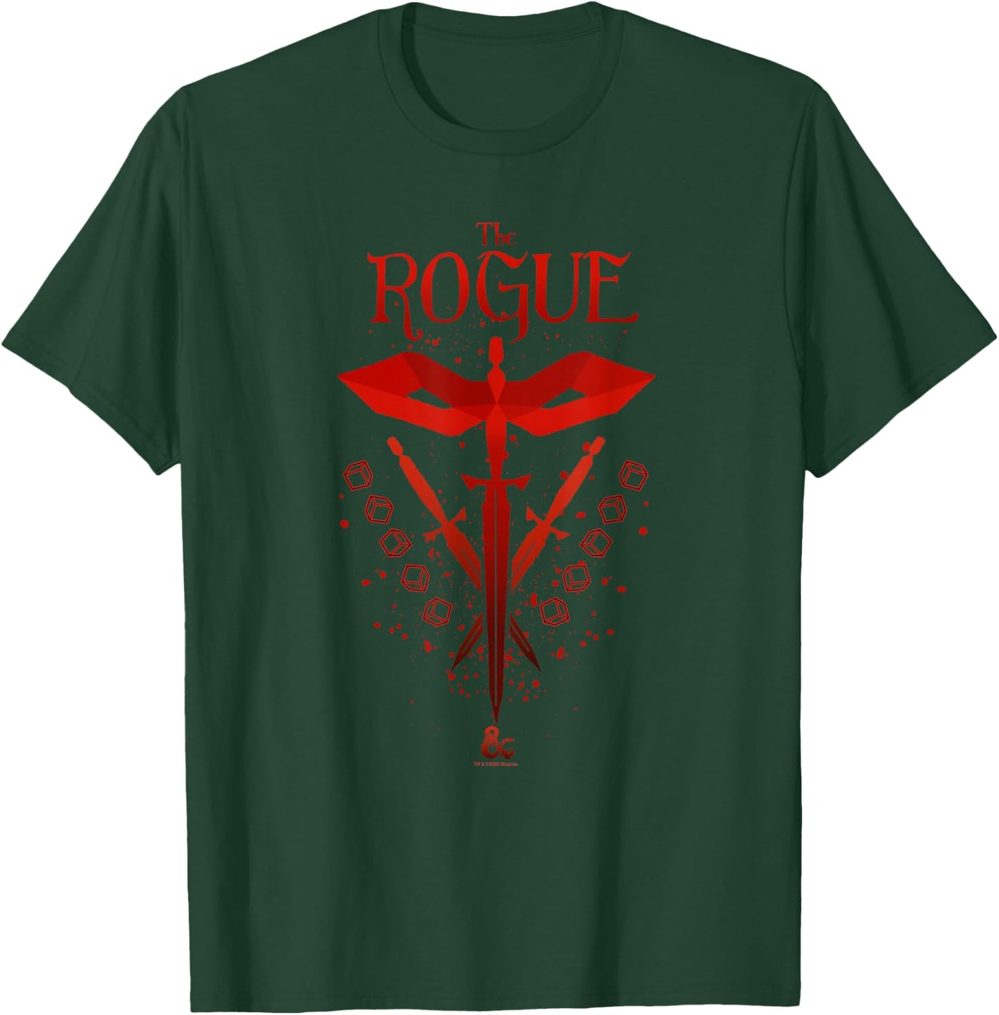 Dungeons & Dragons The Rogue Class Stealth Swords Logo T-Shirt - T-Shirt | Forest