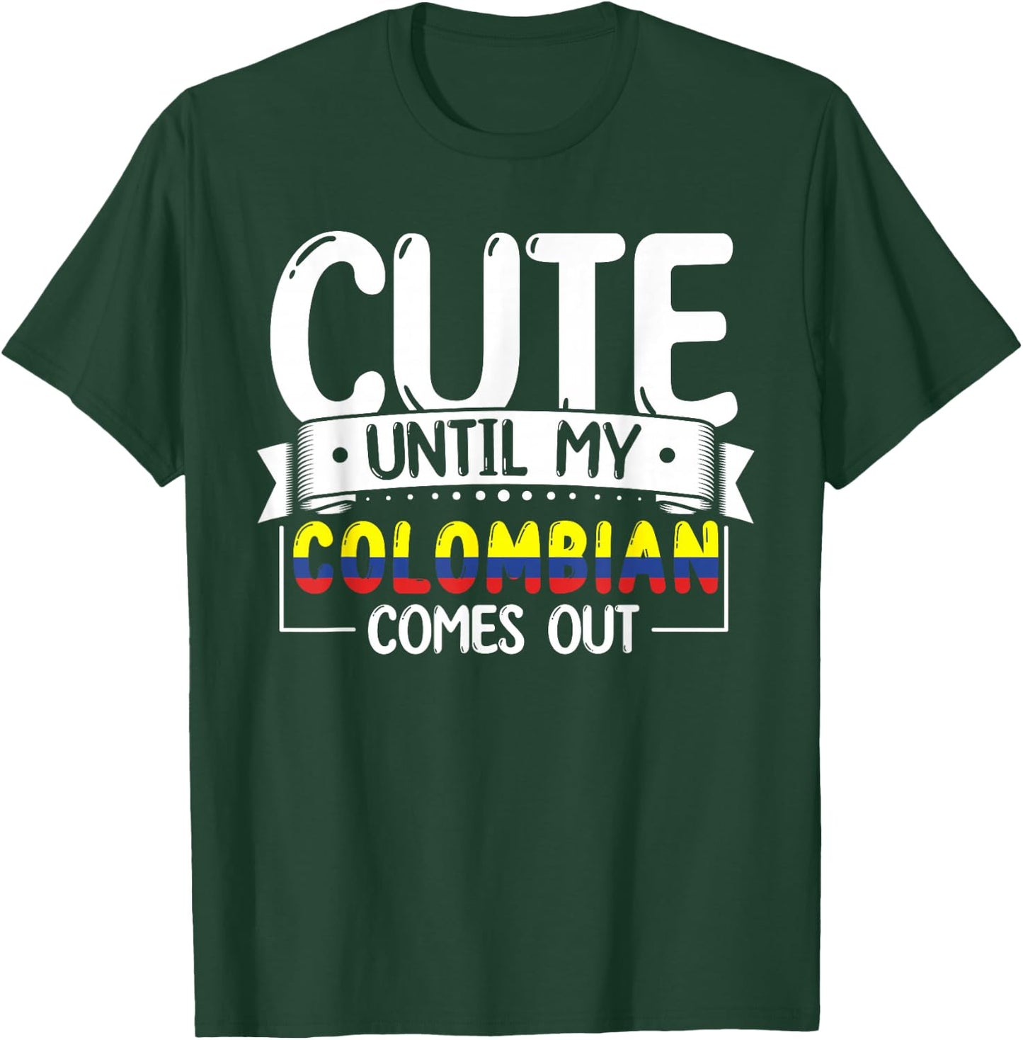 Colombian Roots Outfit Funny Colombia Heritage Women T-Shirt - T-Shirt | Forest