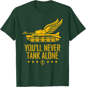 World of Tanks Blitz You'll Never Tank Alone T-Shirt - T-Shirt | Forest