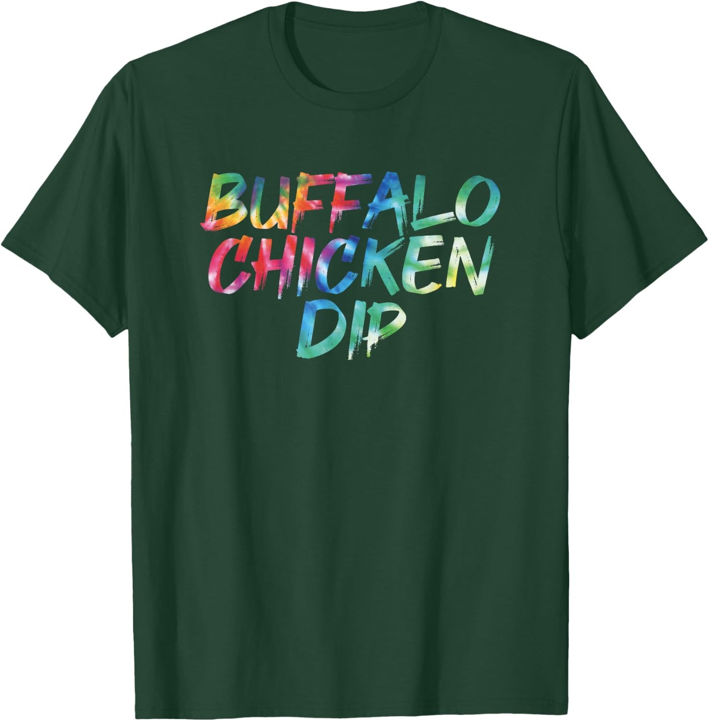 Buffalo Chicken Dip Tie Dye Food Vintage Inspired Streetwear T-Shirt - T-Shirt | Forest