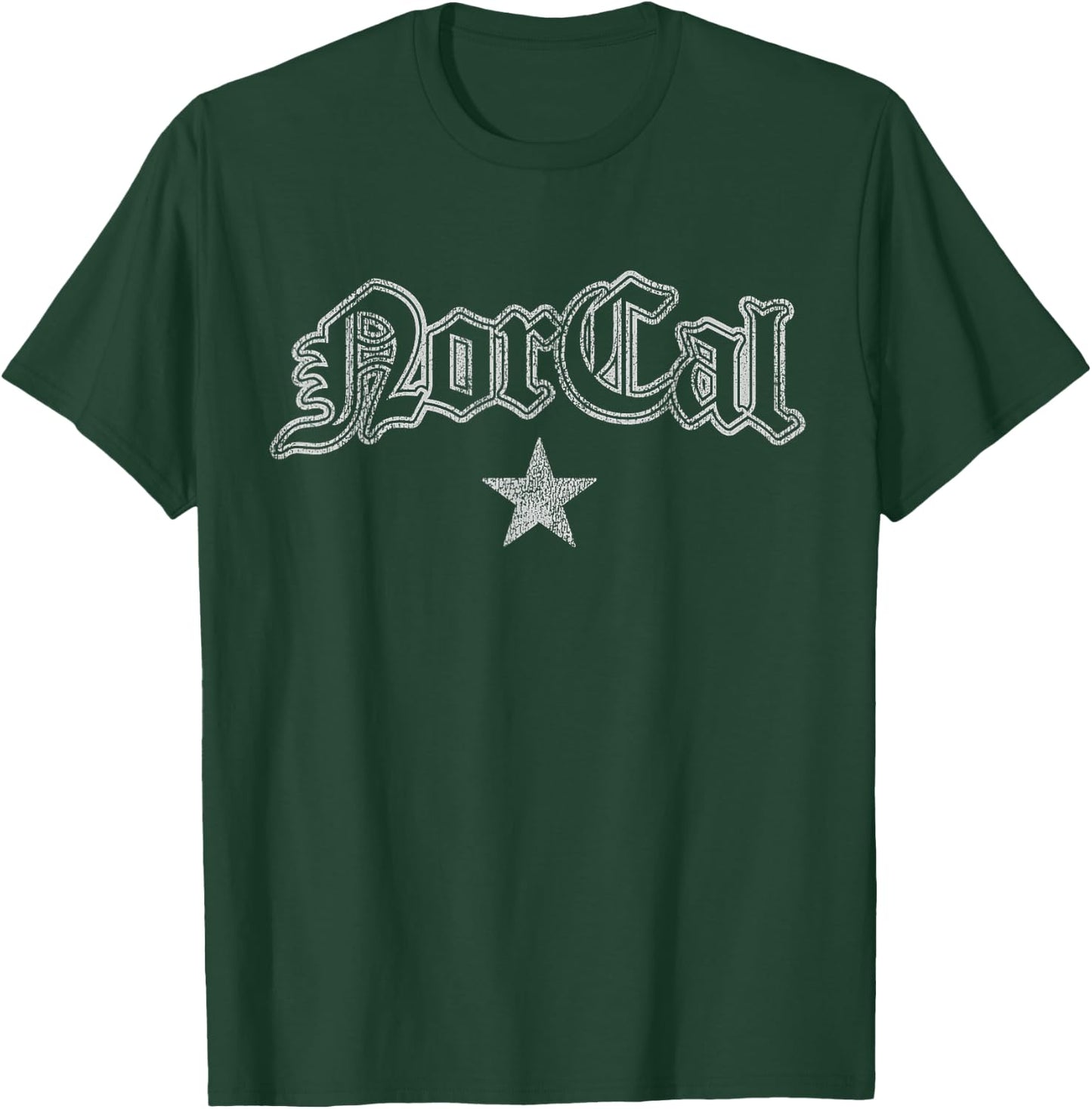 Retro Norcal Northern California Men Women T-Shirt - T-Shirt | Forest