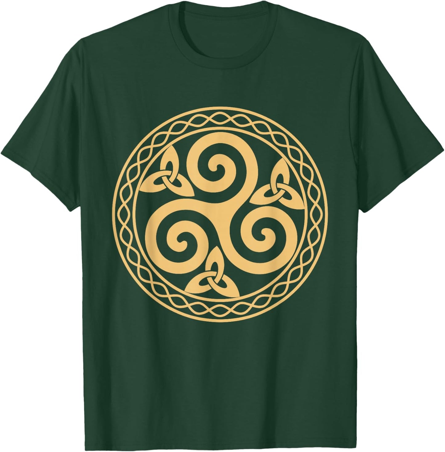 Triskèle Trinität Spirituell Symbol Erde Sonne Mond Natur T-Shirt - T-Shirt | Forest