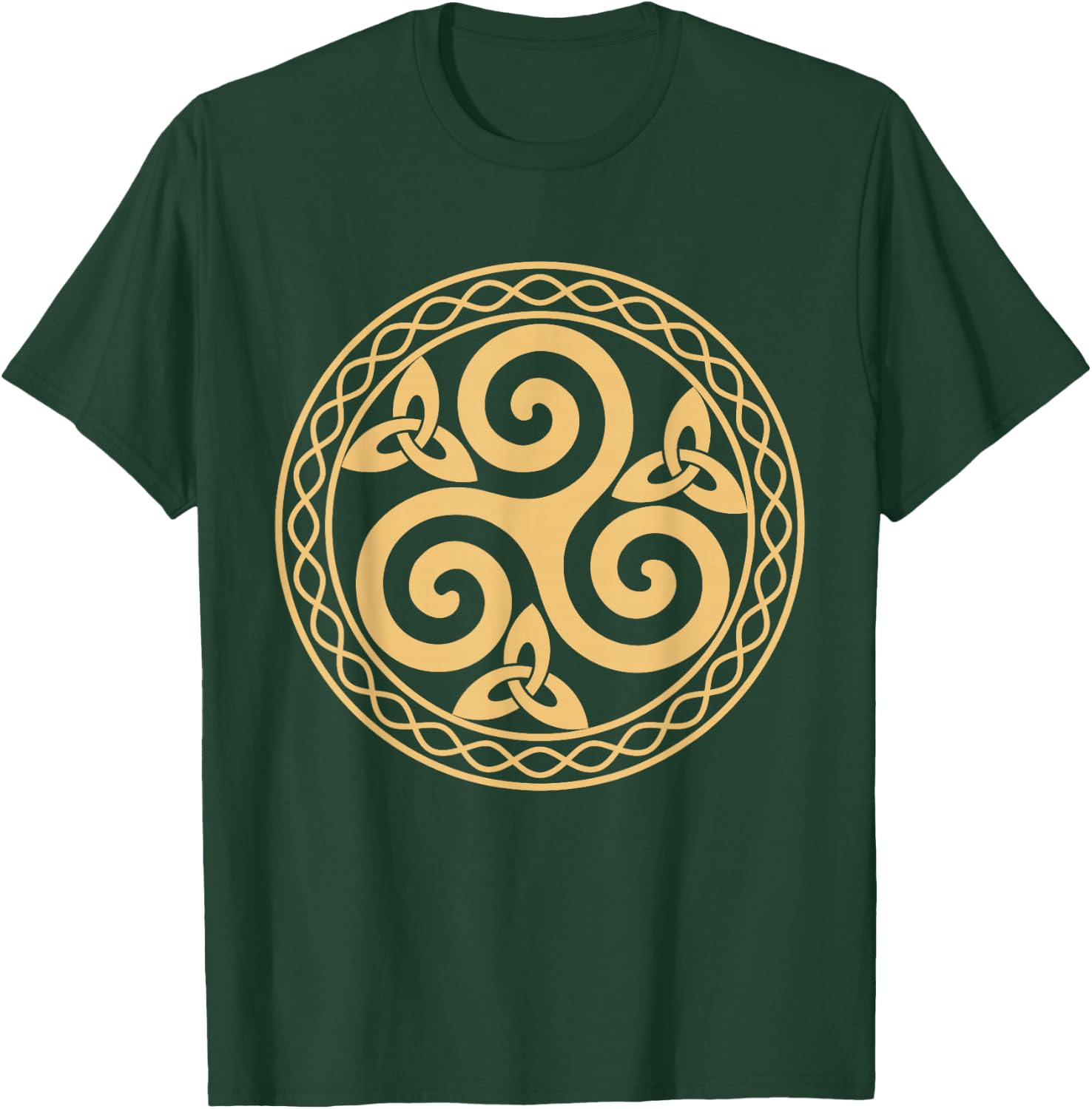 Triskèle Trinität Spirituell Symbol Erde Sonne Mond Natur T-Shirt - T-Shirt | Forest