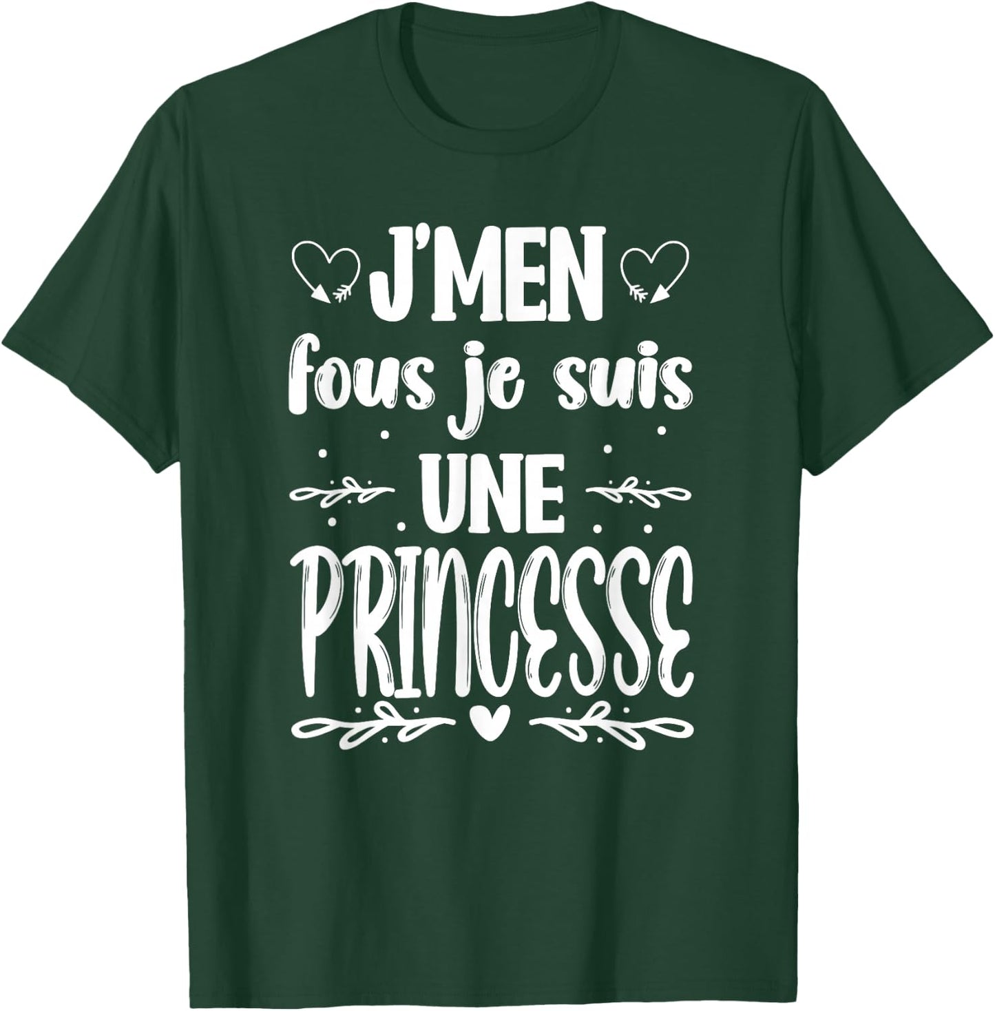 Women's Mother's Day Humour - Je suis une Princesse , Black, S T-Shirt - T-Shirt | Forest