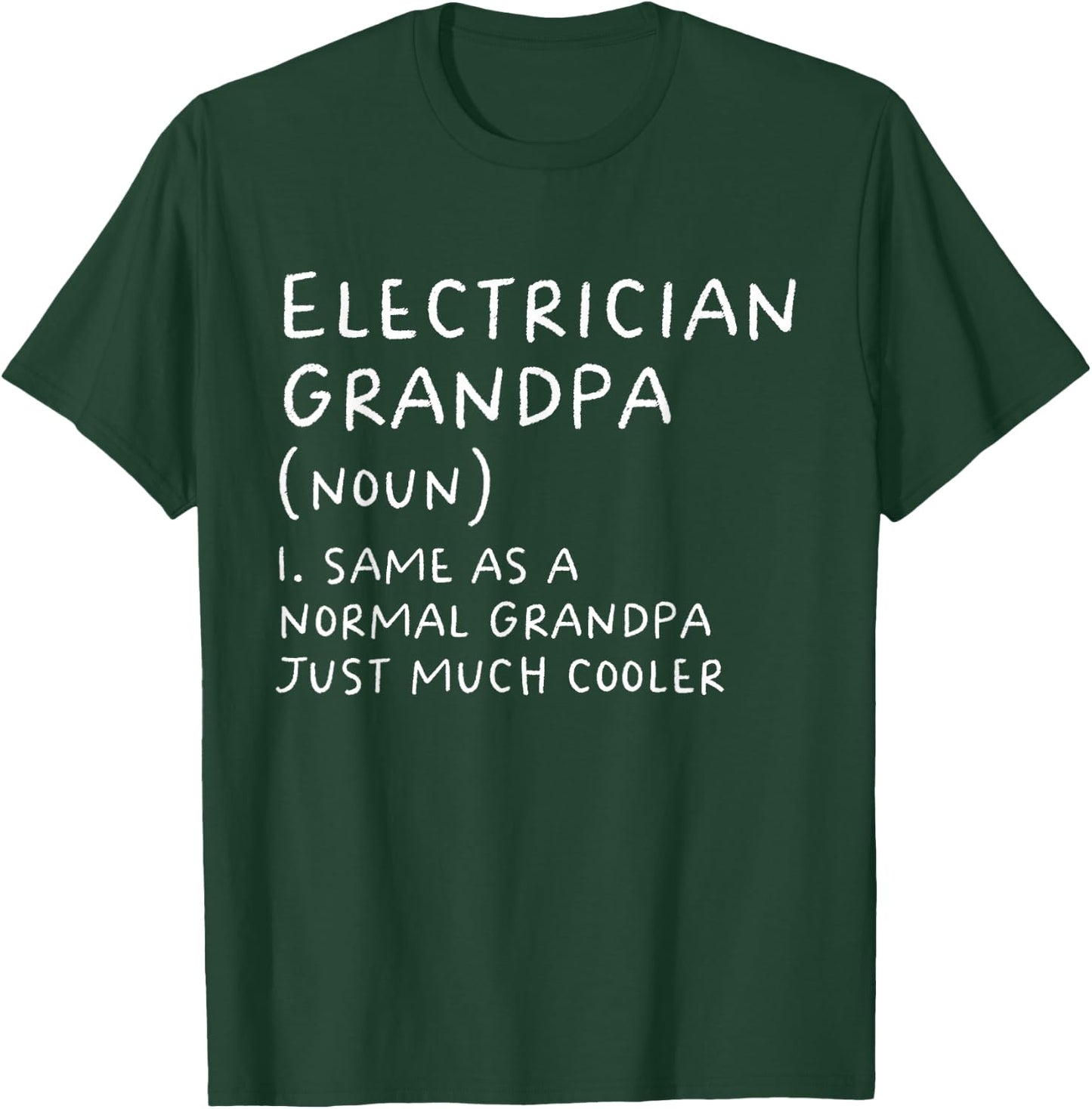 Electrician Grandpa Definition Funny Electricians T-Shirt - T-Shirt | Forest