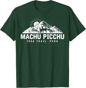 Machu Picchu Retro Llama - Cuzco Peru - Peru Inca Trail T-Shirt - T-Shirt | Forest
