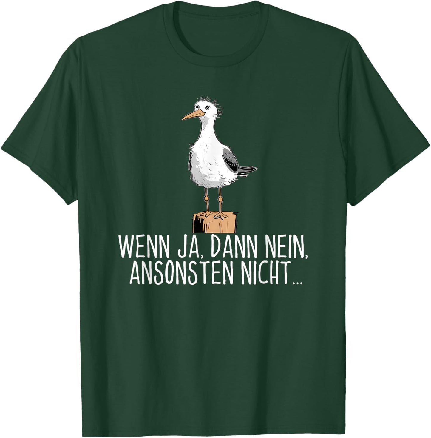 Wenn ja dann nein ansonsten nicht , black T-Shirt - T-Shirt | Forest