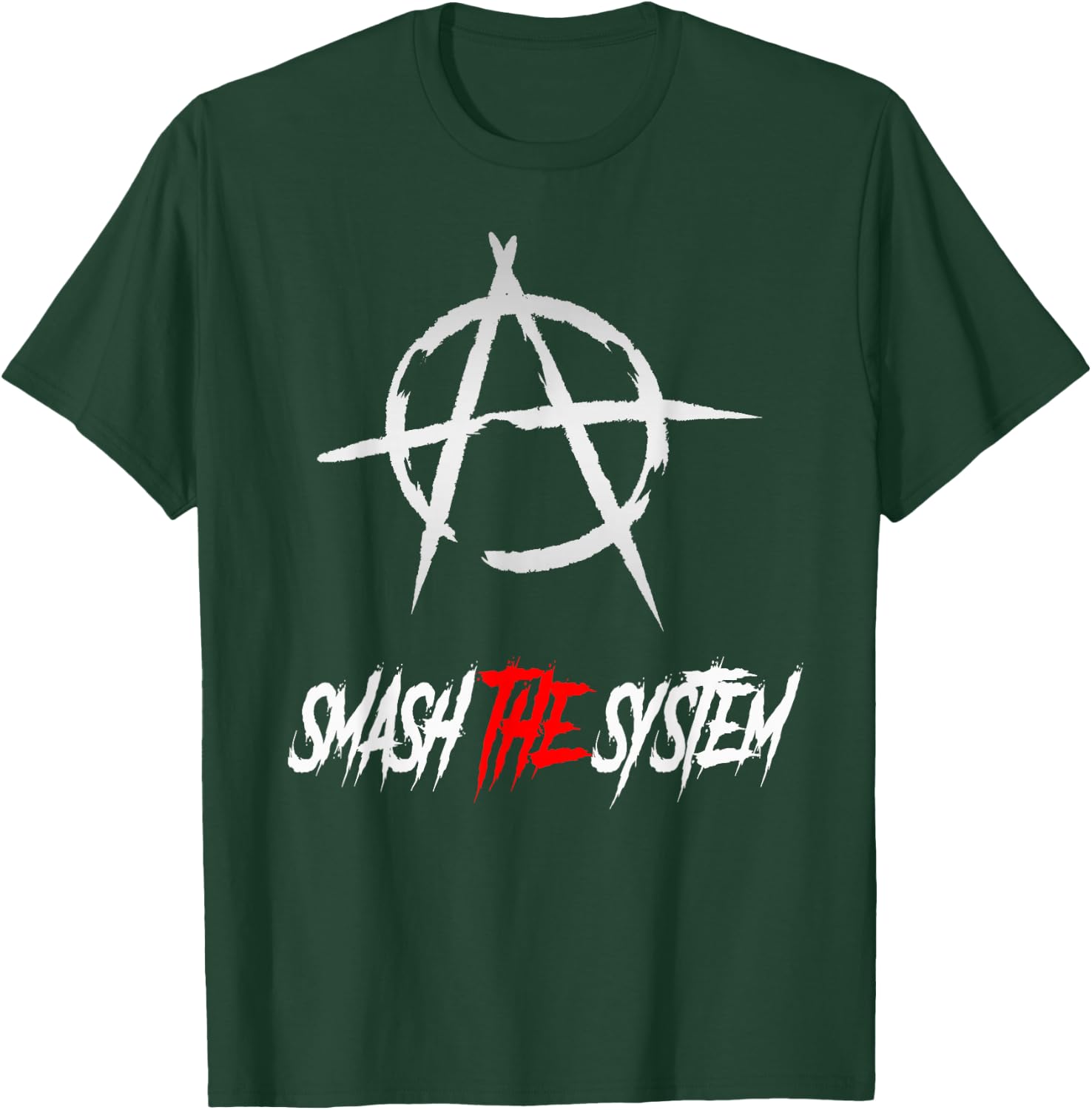 Smash the System, Freedom, Punks, Punk Rock, Anarchy T-Shirt - T-Shirt | Forest