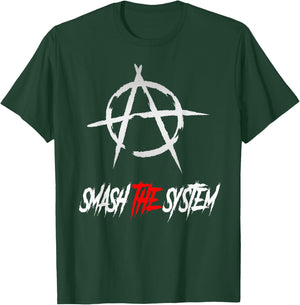 Smash the System, Freedom, Punks, Punk Rock, Anarchy T-Shirt - T-Shirt | Forest