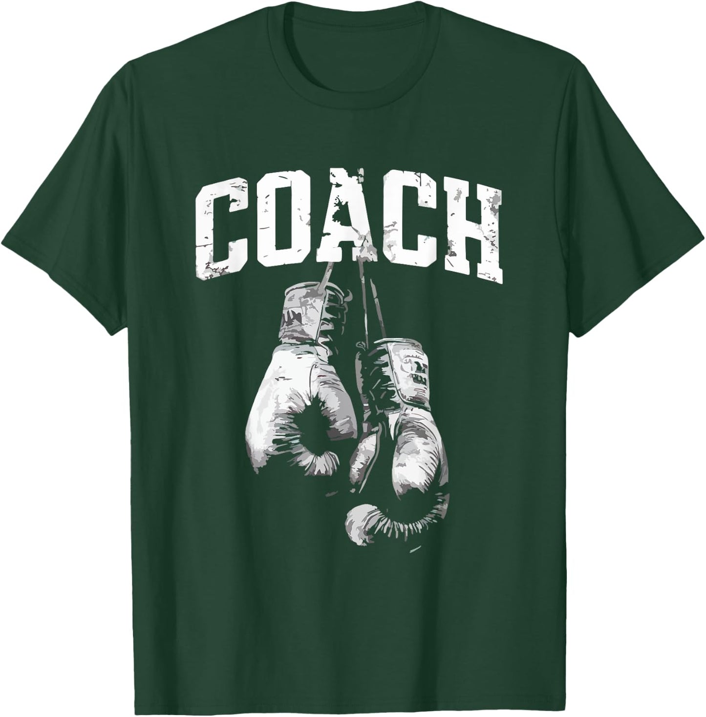Boxing Coach Vintage Kickboxing Boxing Lover Boxer MMA T-Shirt - T-Shirt | Forest