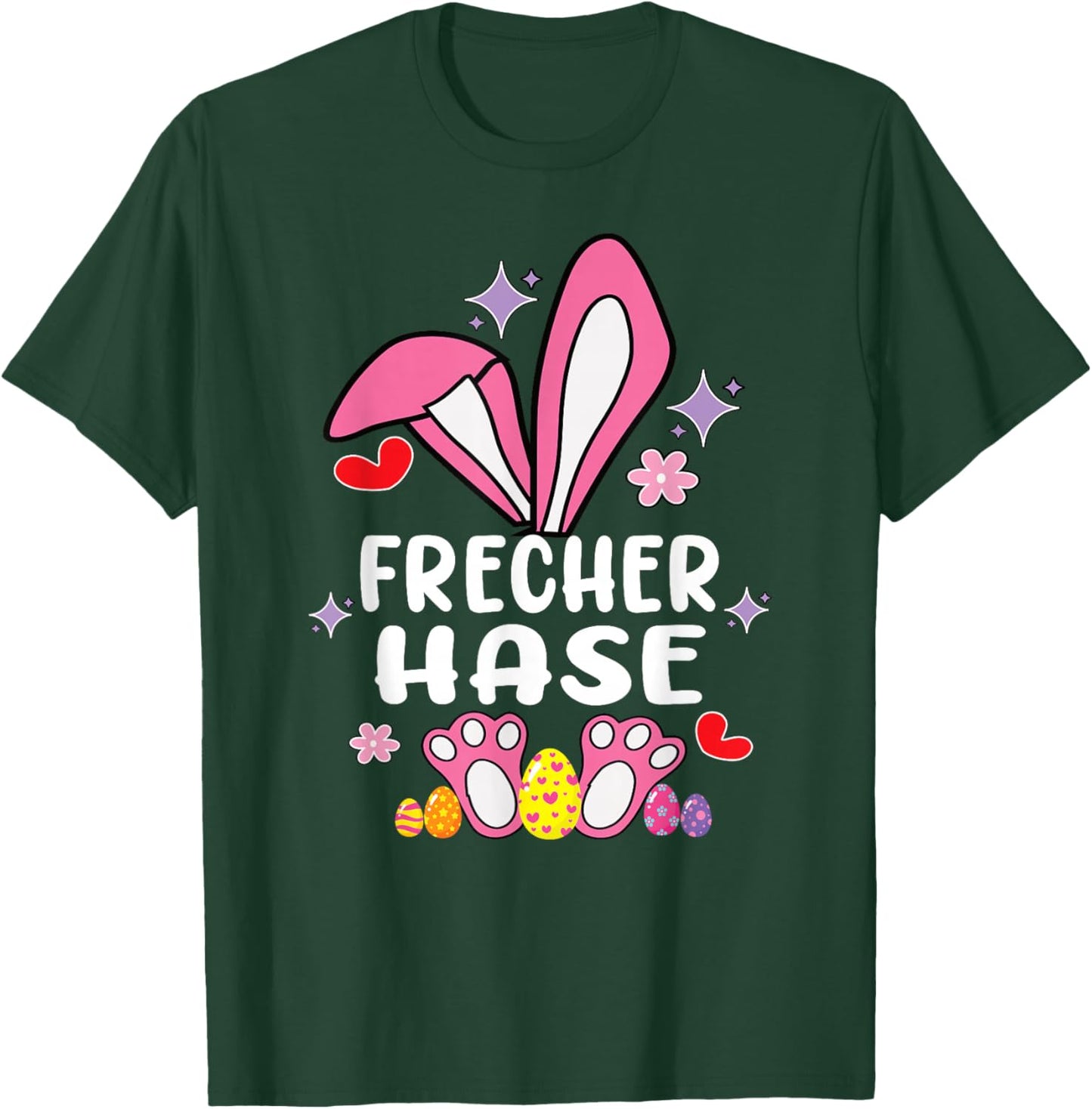 Frecher Hase Osterhase Partnerlook Outfit Geschenk Ostern T-Shirt - T-Shirt | Forest