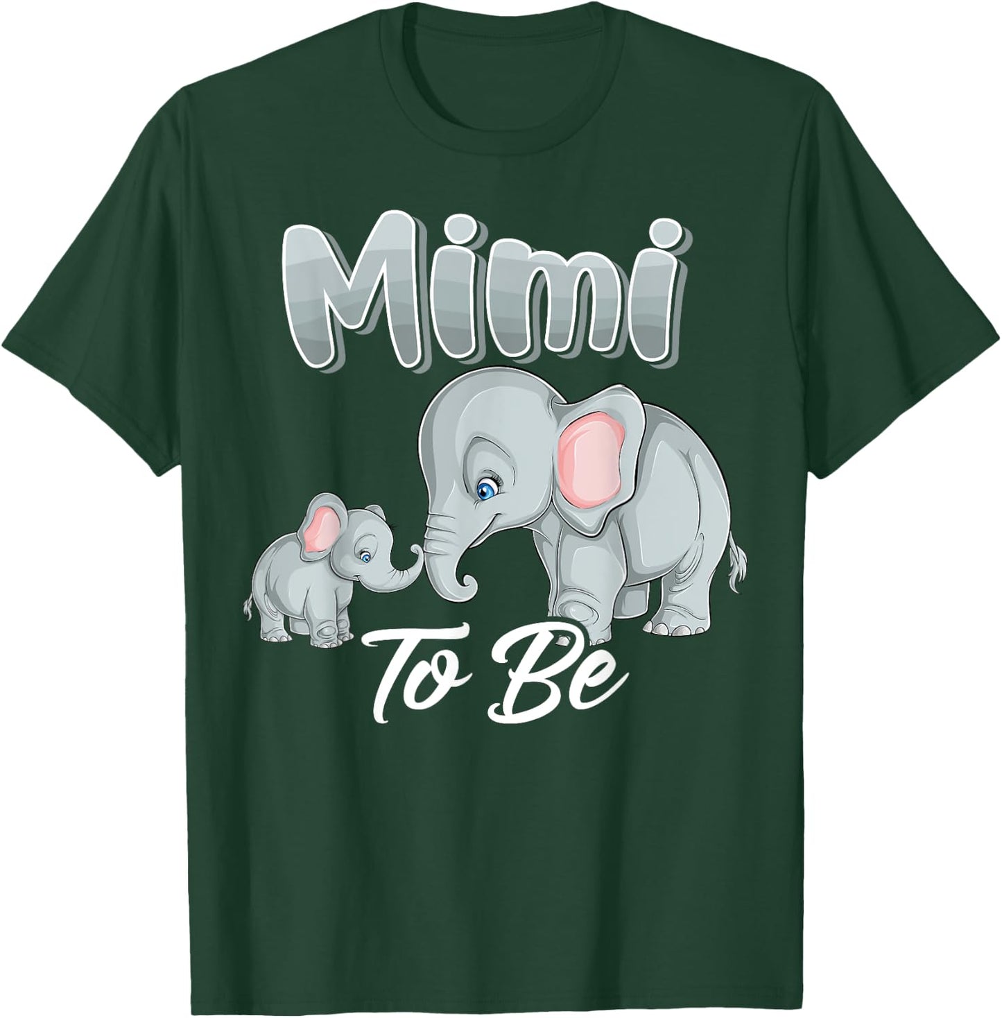 Soon Mimi To Be Elephants For Baby Shower Gender Reveal Gigi T-Shirt - T-Shirt | Forest
