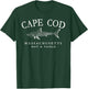 Cape Cod Massachusetts Shark White Art Fishing T-Shirt - T-Shirt | Forest
