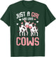 Just A Girl Who Loves Cows Farmers Cow Kids Girls T-Shirt - T-Shirt | Forest