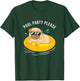 Cute Pool Party Squad Pool Party Please Dog With Sunglasses Men Women Kids T-Shirt - T-Shirt | Forest
