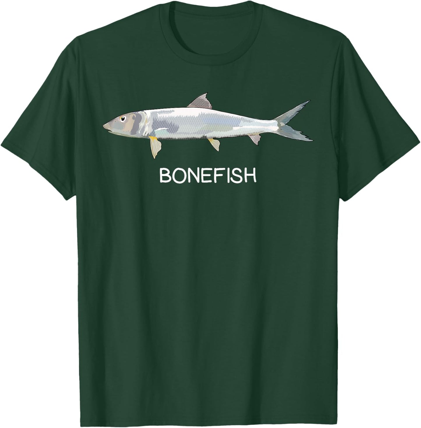Bonefish Saltwater Game Fish T-Shirt - T-Shirt | Forest