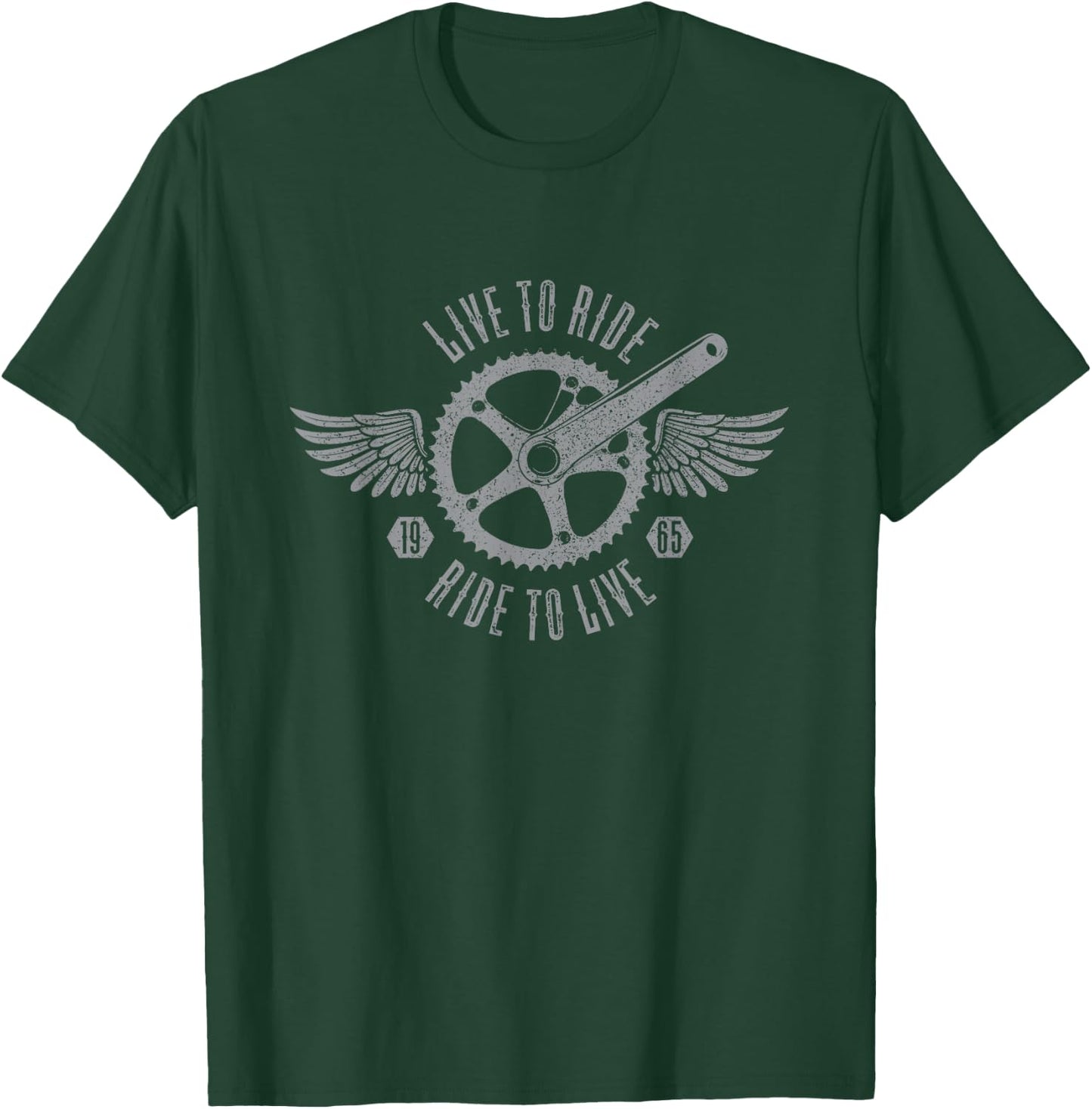 60 Year Old Mountain Biker 1965 Mountain Bike 60th Birthday T-Shirt - T-Shirt | Forest