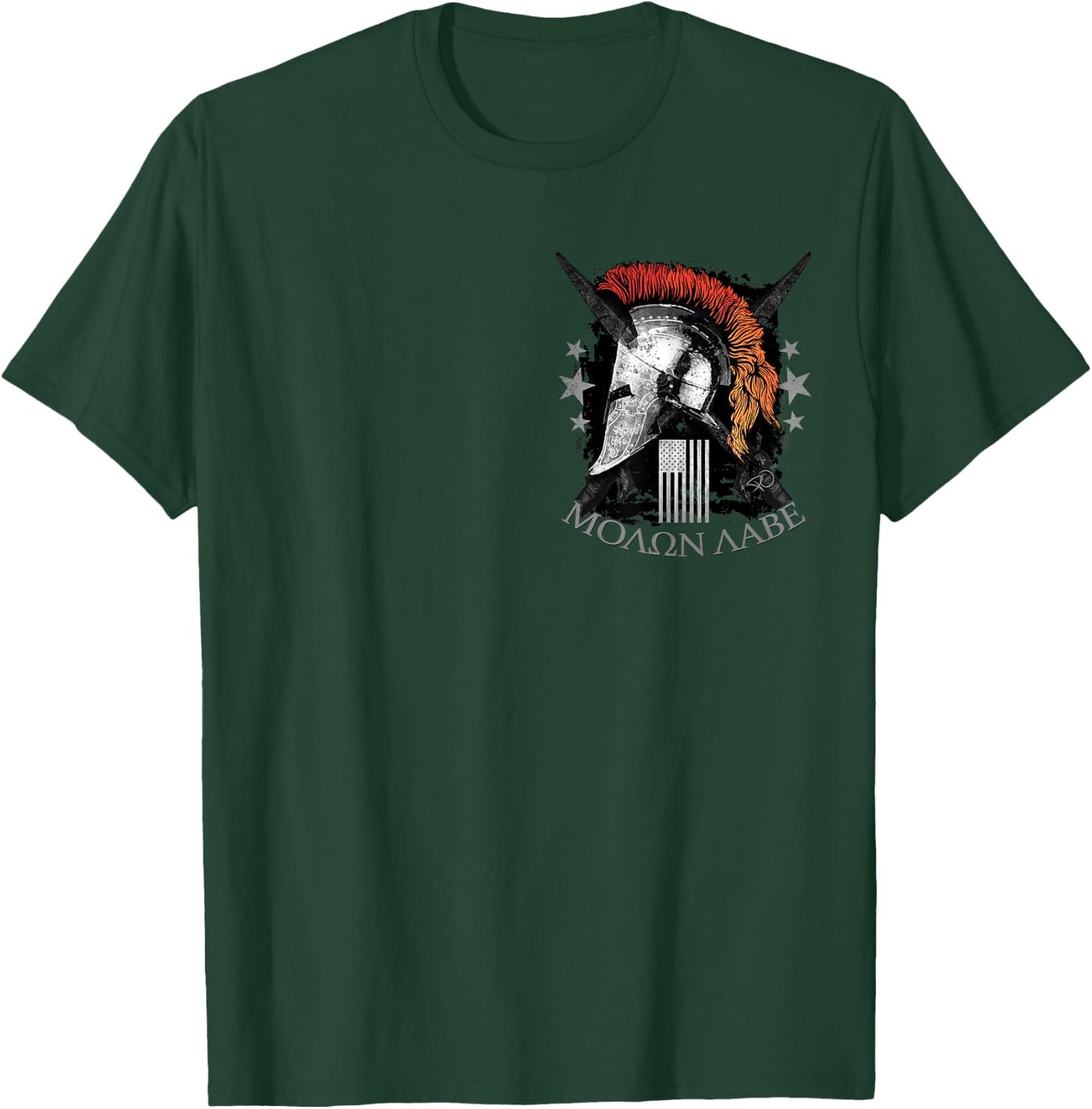 Epic USA Molon Labe Come and Take Them Spartan 2nd Amendment T-Shirt - T-Shirt | Forest