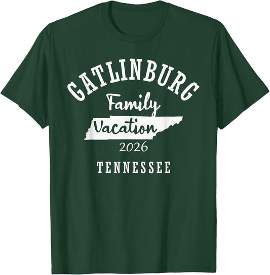 Gatlinburg Family Vacation 2026 - Gatlinburg Family Vacay 26 T-Shirt - T-Shirt | Forest