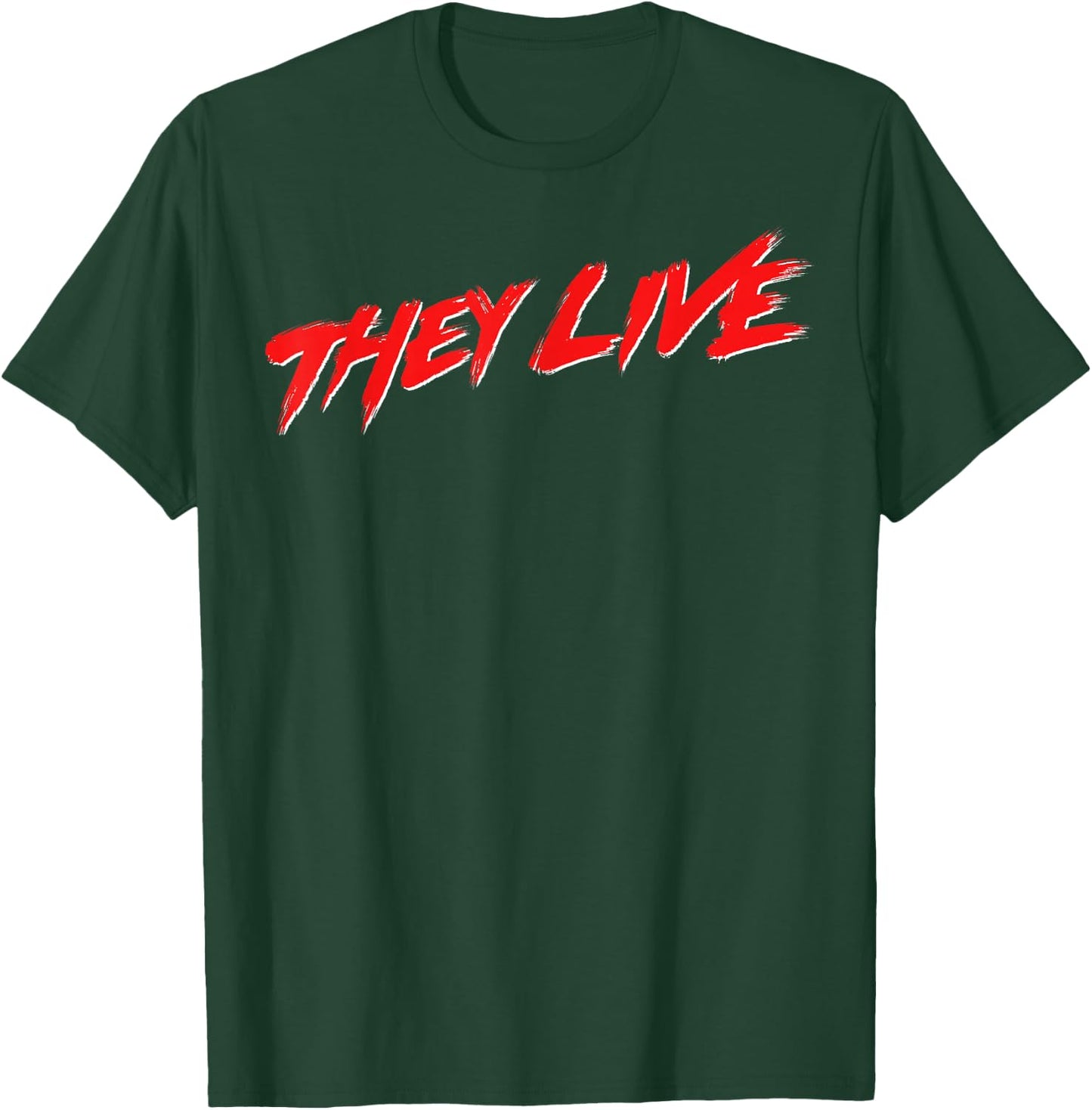 They Live Simple Title Logo T-Shirt - T-Shirt | Forest