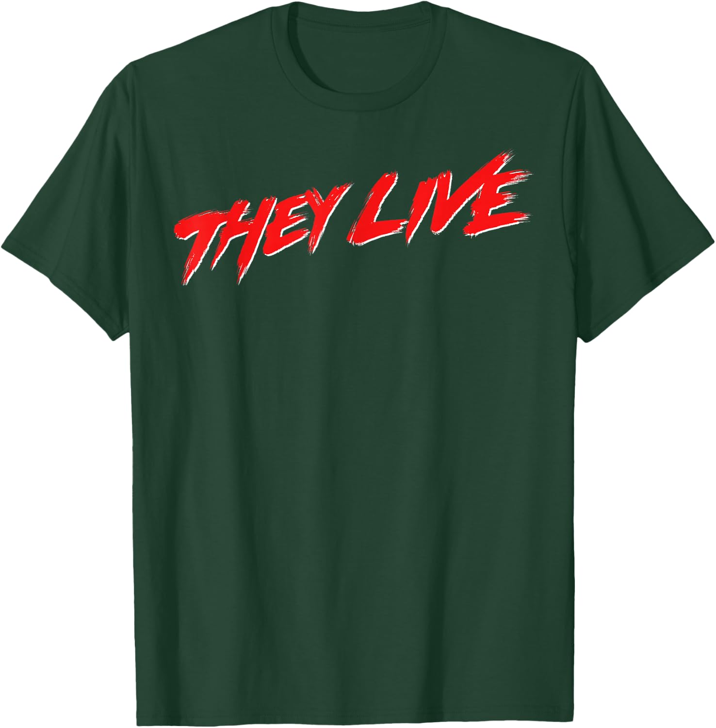 They Live Simple Title Logo T-Shirt - T-Shirt | Forest