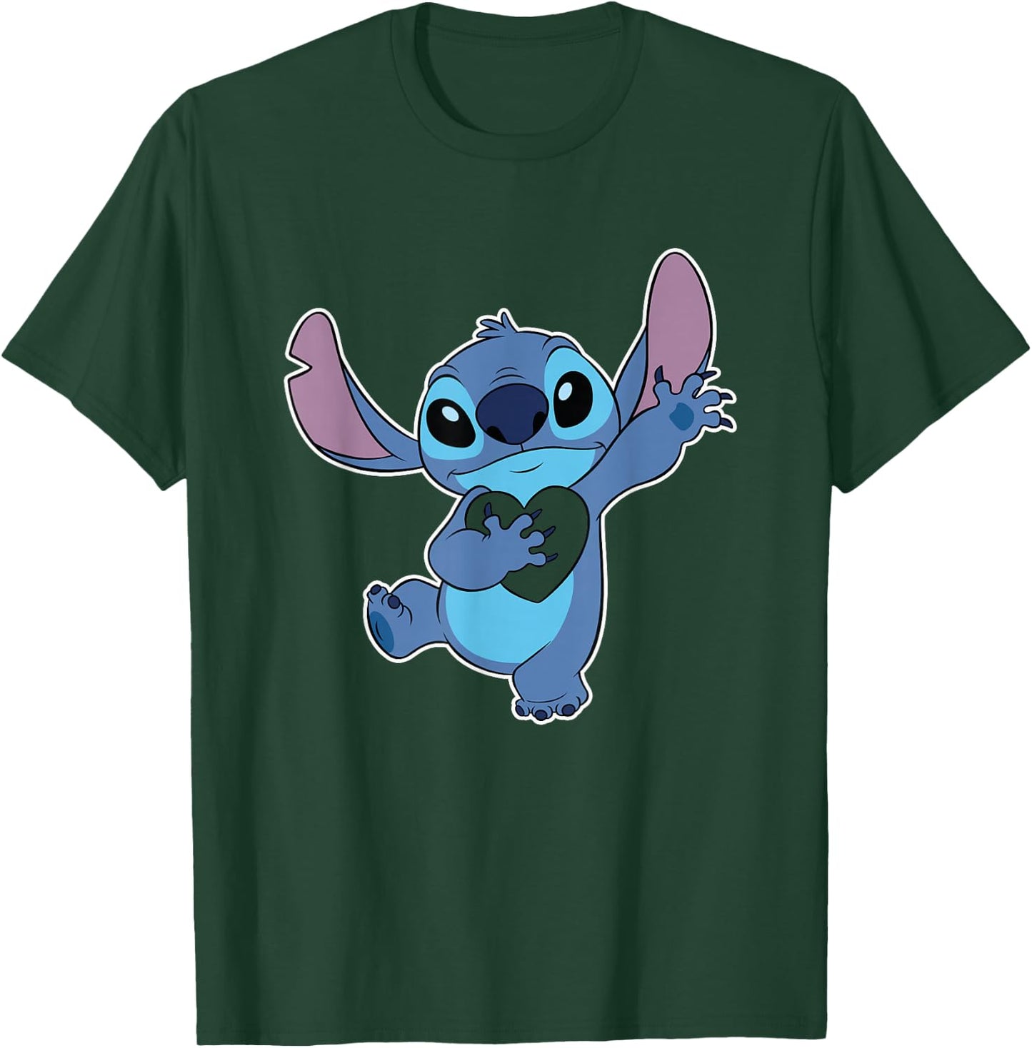 Disney Lilo & Stitch Valentine's Day Heart Belongs to Stitch T-Shirt - T-Shirt | Forest