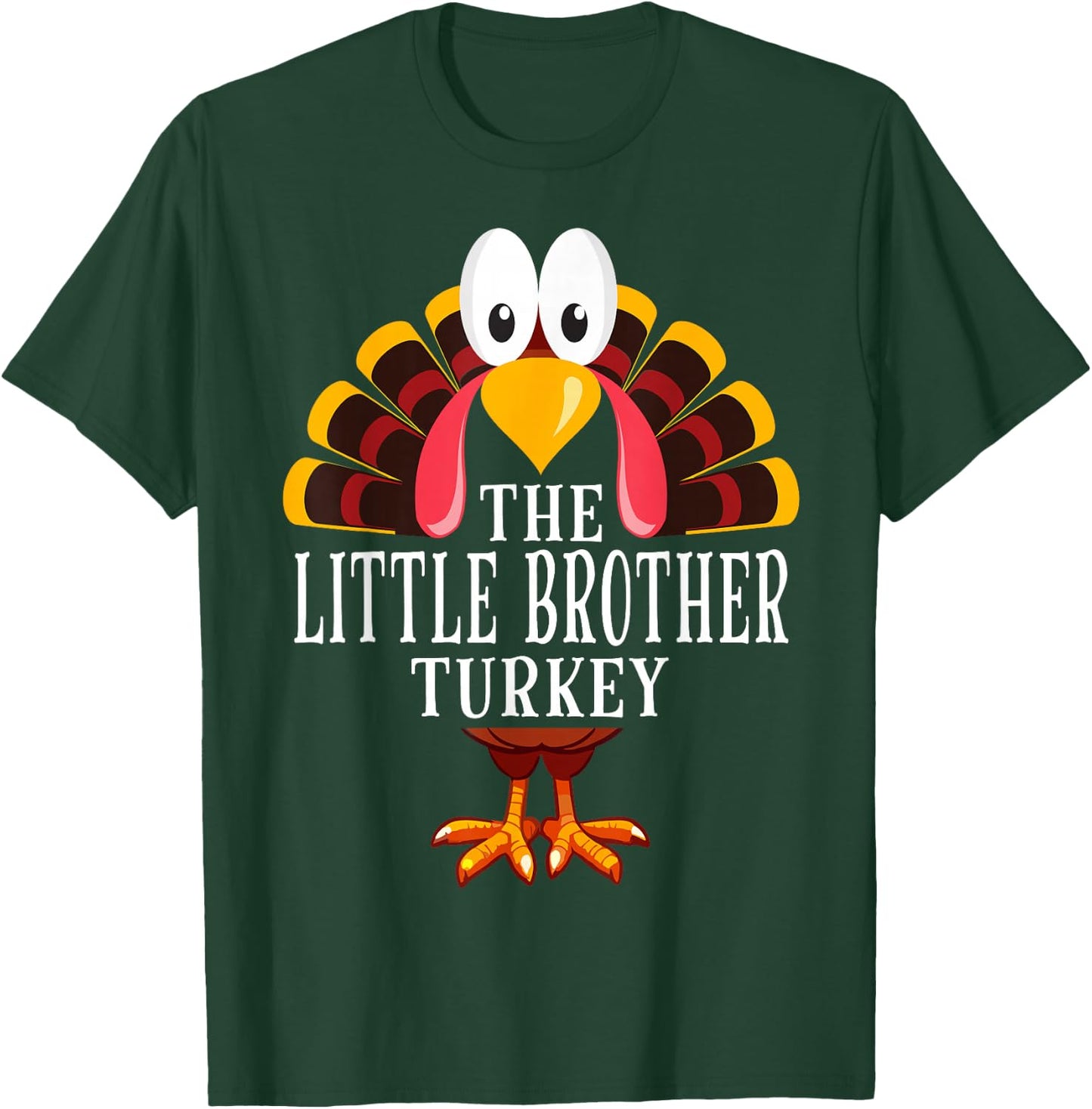 Thanksgiving The Little Brother Turkey Matching T-Shirt - T-Shirt | Forest