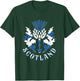 Scottish Flag and Scottish Thistle Scotland Emblem T-Shirt - T-Shirt | Forest