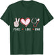 Peace Love CNA nurse nursing gifts idea women kids T-Shirt - T-Shirt | Forest