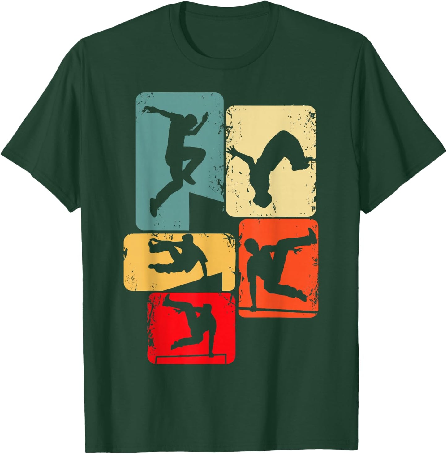 Parkour Parcouring Parcour Kinder Jungen T-Shirt - T-Shirt | Forest
