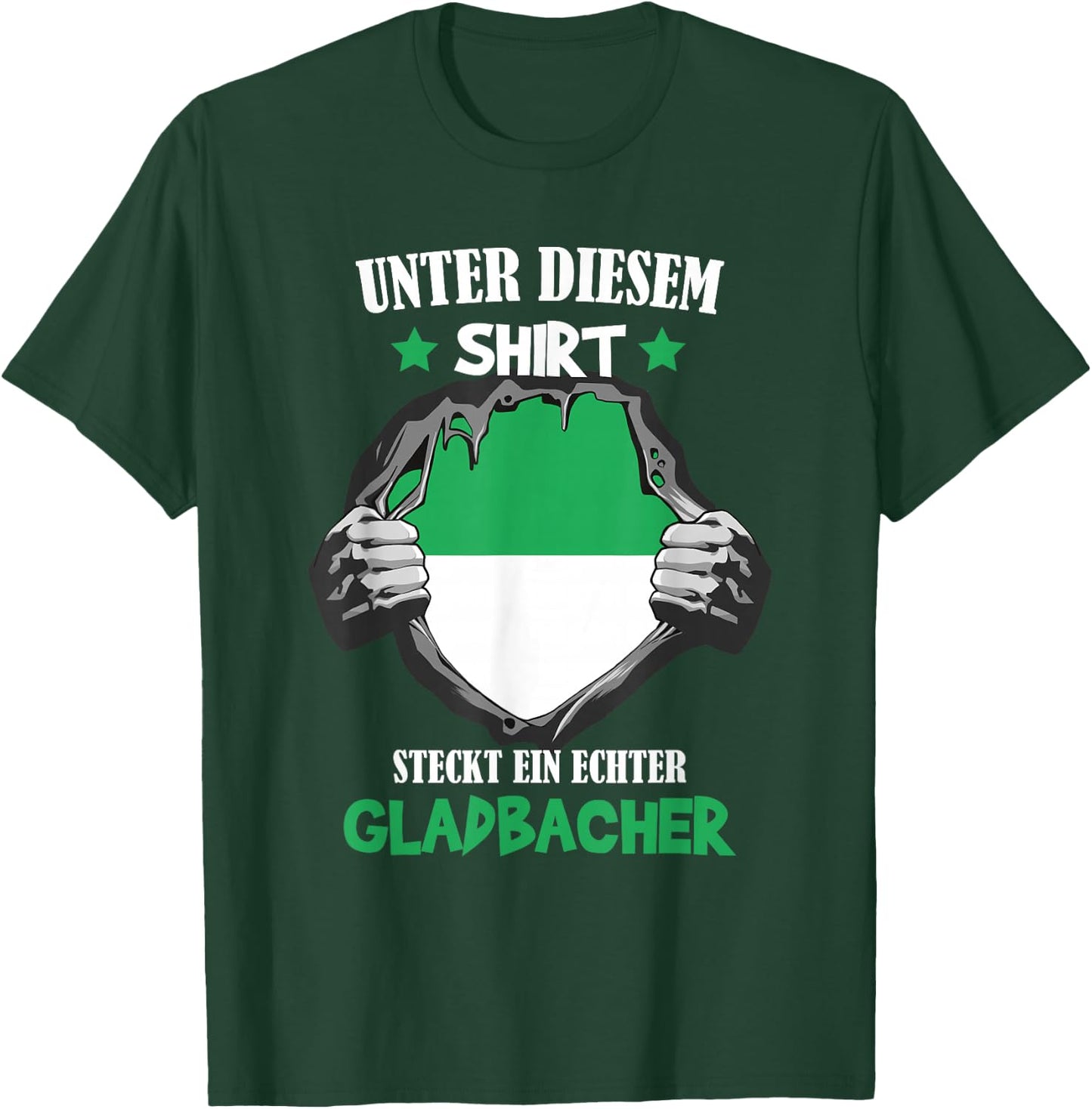 Mönchengladbach Gladbacher Gladbach , black, s T-Shirt - T-Shirt | Forest