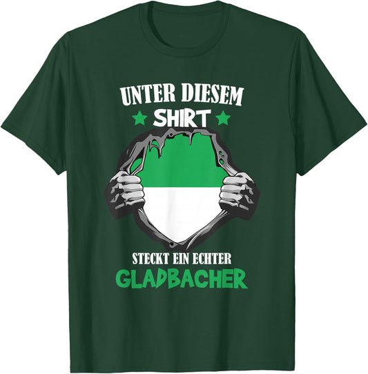 Mönchengladbach Gladbacher Gladbach , black, s T-Shirt - T-Shirt | Forest