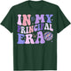 In My Principal Era Groovy School Principal Back To School T-Shirt - T-Shirt | Forest