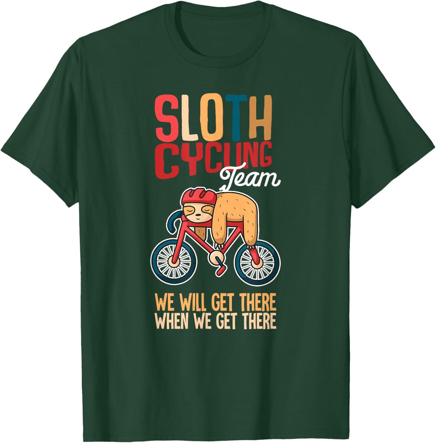 Sloth Cycling Team T-Shirt - T-Shirt | Forest