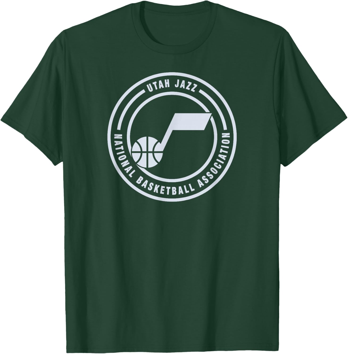 NBA - Utah Jazz Circle Logo Black T-Shirt - T-Shirt | Forest
