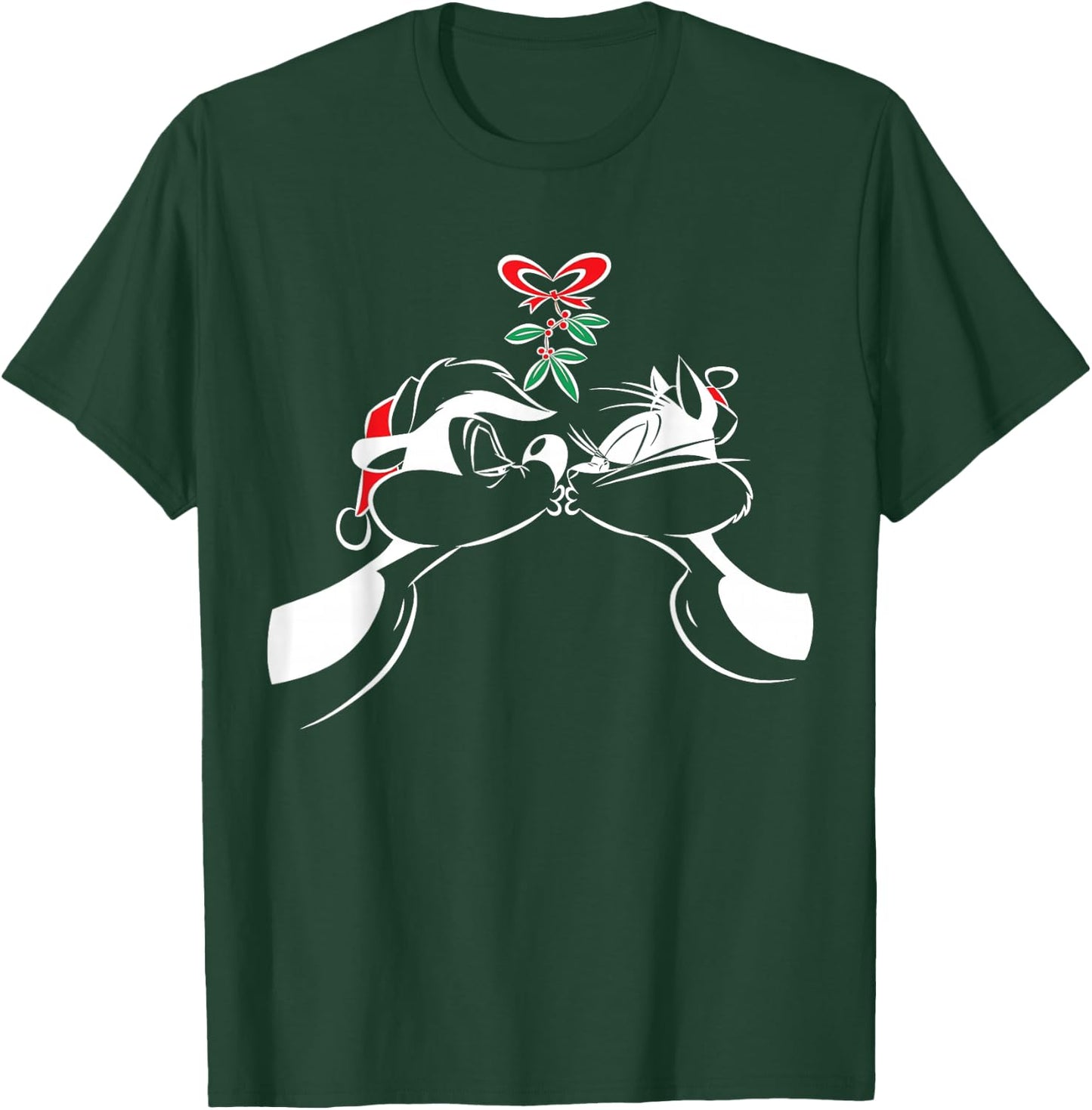 Pepe Le Pew Xmas Kiss T-Shirt - T-Shirt | Forest