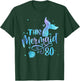 This Mermaid Is 80 Years Old 80th Birthday Mermaid Grandma T-Shirt - T-Shirt | Forest