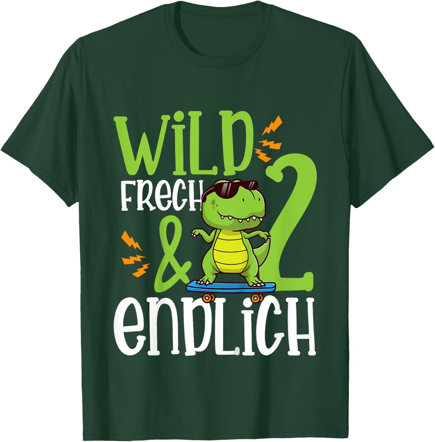 Children's Wild Frech & Finally 2 Second Birthday, black T-Shirt - T-Shirt | Forest