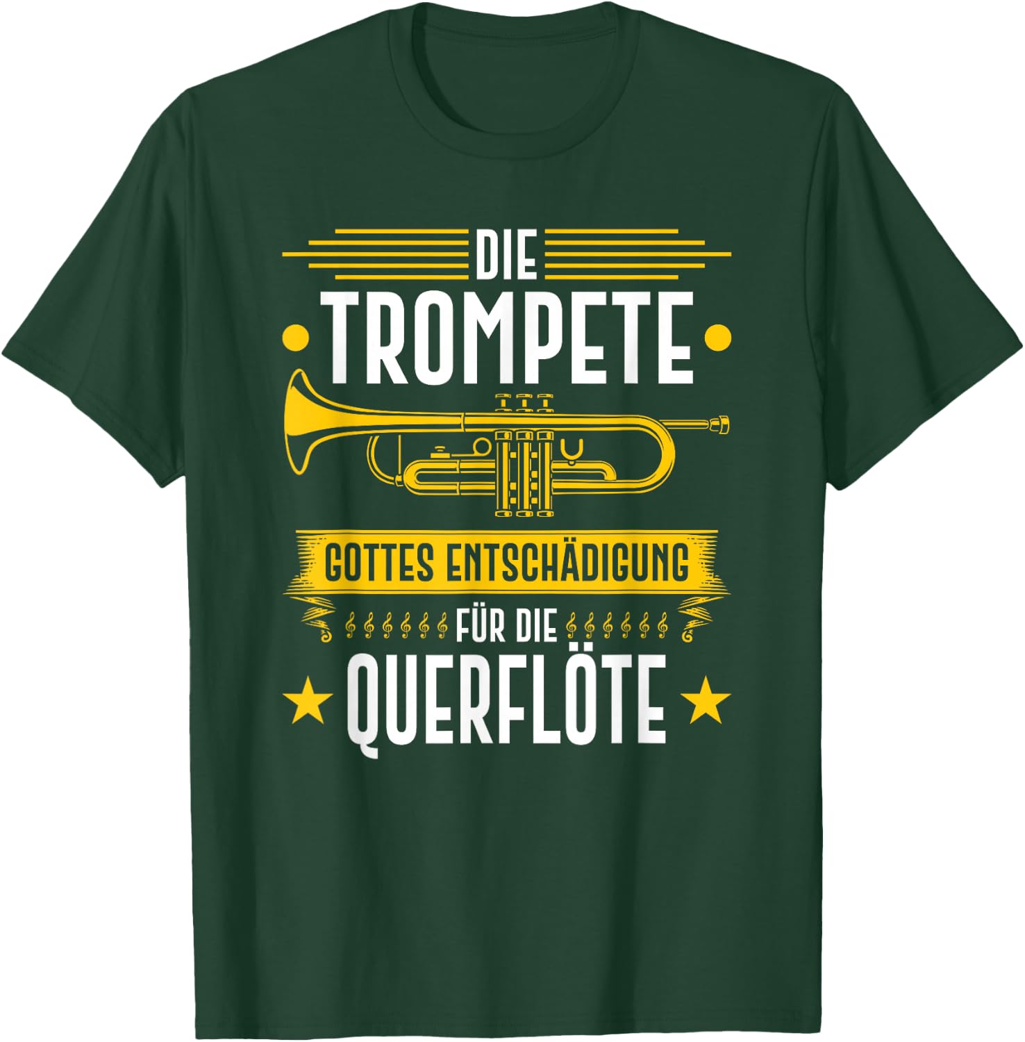 Trumpet Entschädigung, Blasmusik Festival Trumpeter , black T-Shirt - T-Shirt | Forest