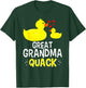 Great Grandma Quack Yellow Duck Baby Shower For Grandma T-Shirt - T-Shirt | Forest